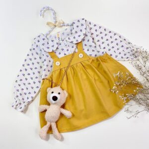 پیراهن ست با کیف خرسی