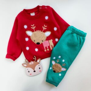 ست بلوز شلوار گوزن کریسمس