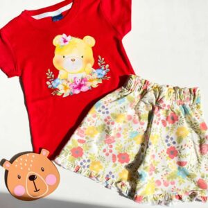 ست تیشرت شورتک خرس مهربان