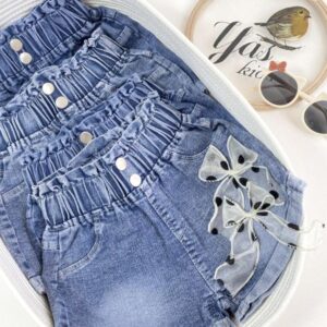 شورتک دخترانه جین در دو طرح