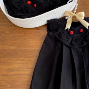 پیراهن لینن مشکی