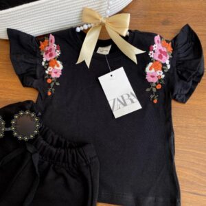 بلوز شورتک گلدوزی ZARA