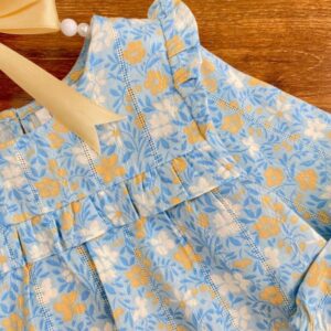 شومیز گلدار آبی(شارژ مجدد)