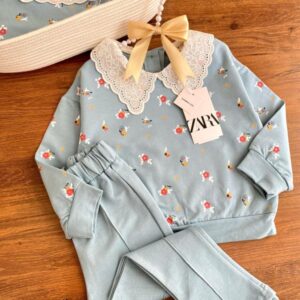 ست گلدار آبی ZARA تُرک(شارژ مجدد)