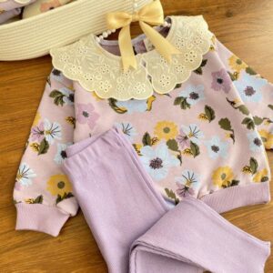 ست بنفش و گلبهی ZARA تُرک