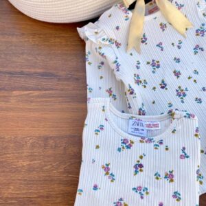 ست گل بنفش ZARA تُرک