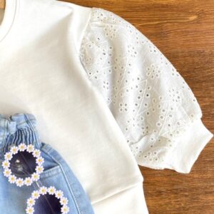 بلوز آستین خامه دوزی ZARA