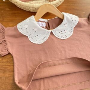 کراپ یقه خامه دوزی