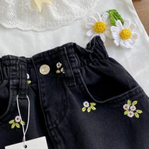 دامن ذغالی گلدوزی ZARA