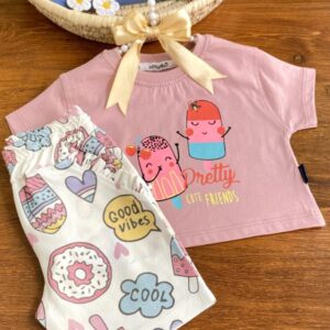 کراپ و شلوارک کتان