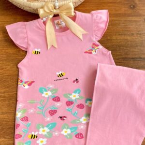 تاپ شلوارک توت فرنگی