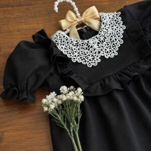 پیراهن یقه قلاب بافی