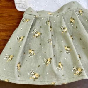 دامن سبز گلدار