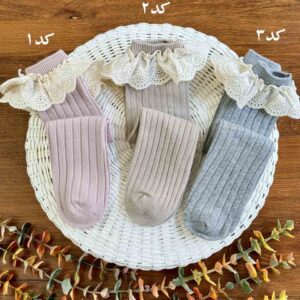 جوراب لبه دانتل