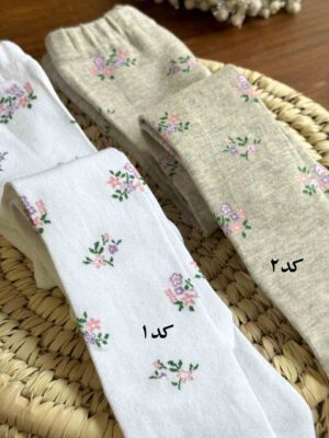جوراب شلواری گل بهار