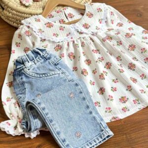 شلوار جین گلدوزی