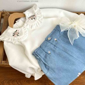 دامن جین گلدوزی