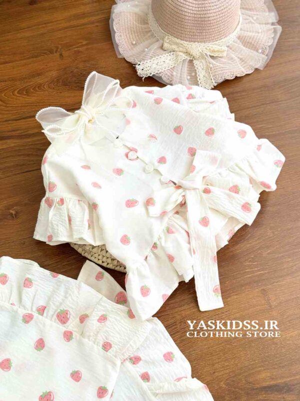 کراپ شلوار توت فرنگی(شارژ مجدد)
