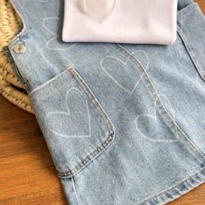 ست تیشرت و بیلر دامنی