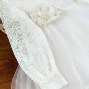 پیراهن مجلسی با گل سر