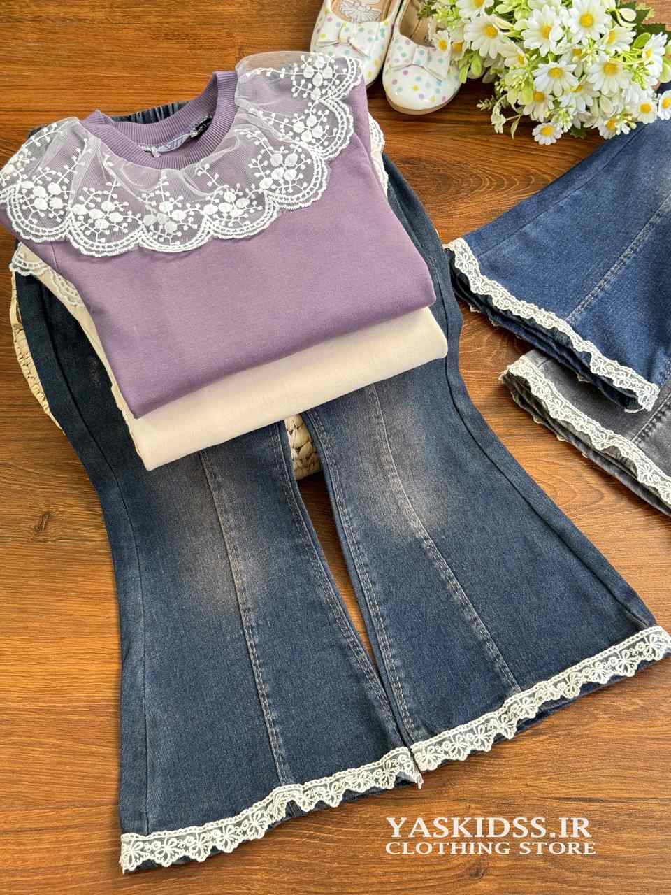 بلوز یقه گیپوری