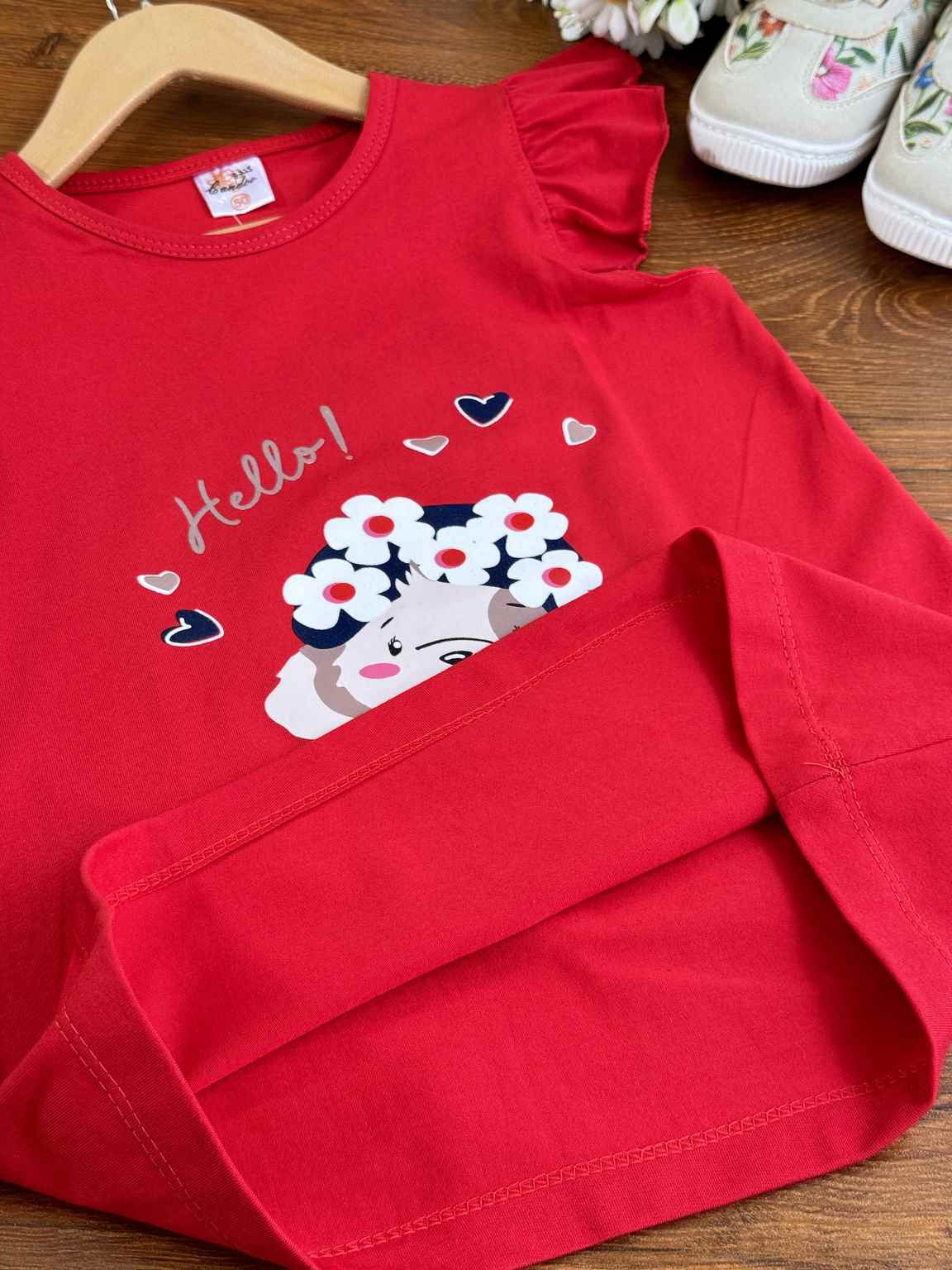 تاپ شلوارک هاپو گل - Image 4