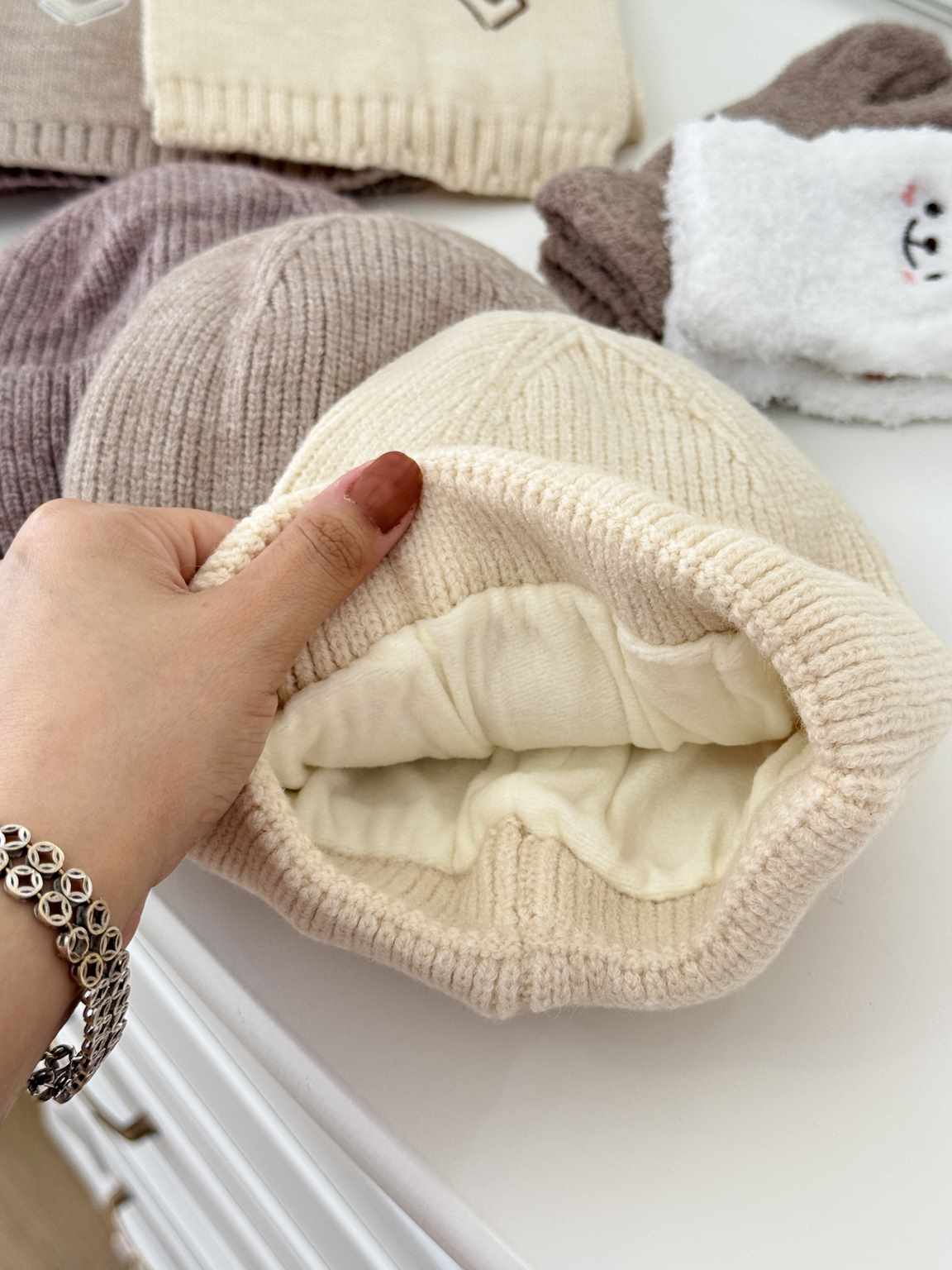 شال کلاه وارداتی قلب - Image 4